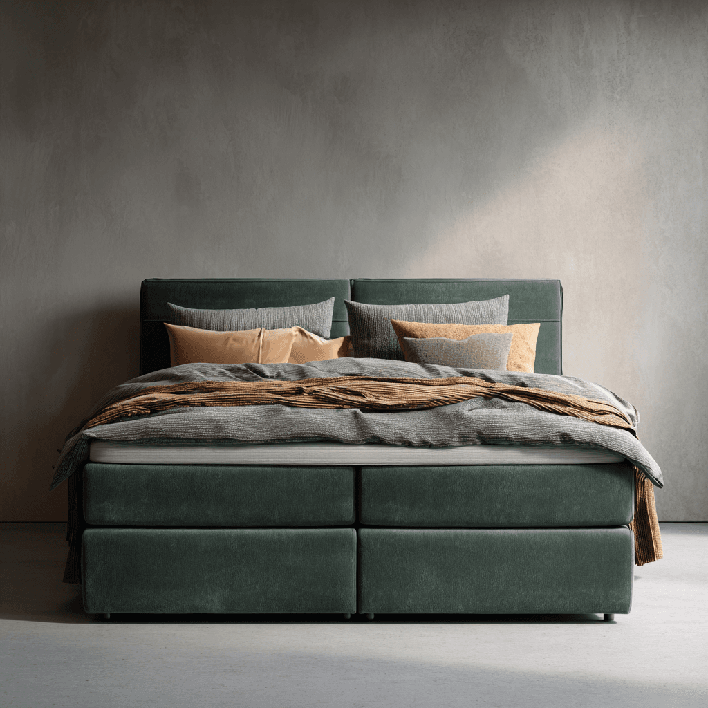 Aufbau eines Boxspringbetts – Unterbox, Matratze, Topper