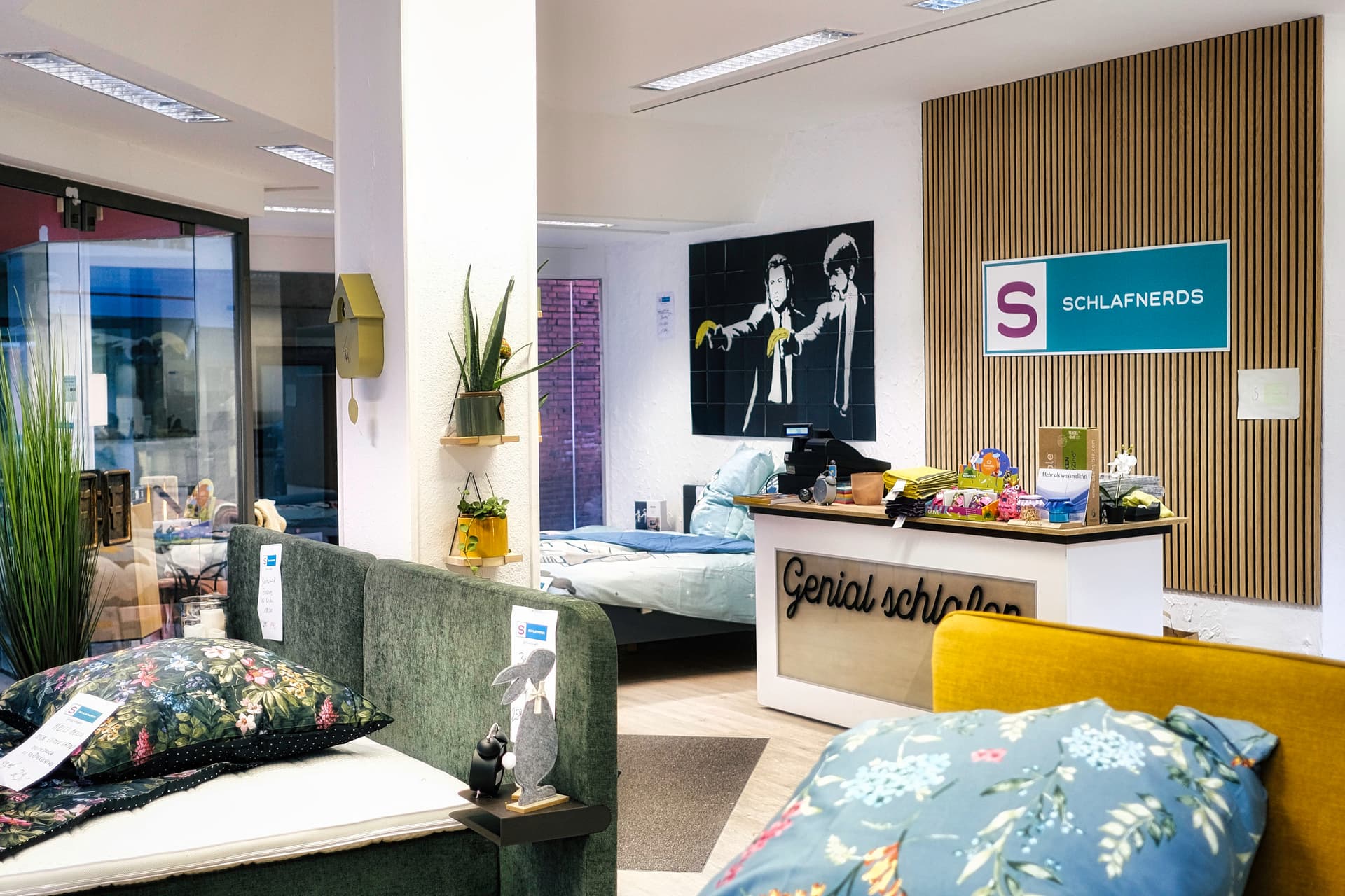 Showroom bei Schlafnerds in Bocholt – Betten, Beratung und Probeliegen